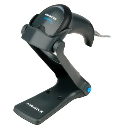 Datalogic QW2120-BKK1S 1D Laser Handheld Barcode Scanner USB Kit w Cable & Stand