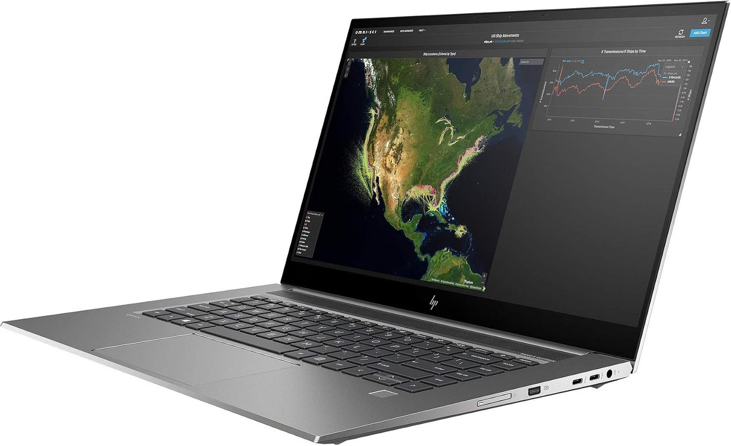 HP Zbook Studio G7 i9 10885H 8 Cores Up to 5.3Ghz each 32GB, 2TB NVMe NVIDIA RTX 2070 8GB with Max-Q W11 Pro