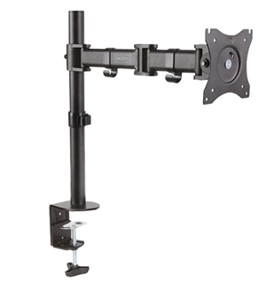 Single Monitor Stand with Clamp Base