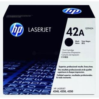 HP 42a Black Original LaserJet Toner Cartridge, Q5942A