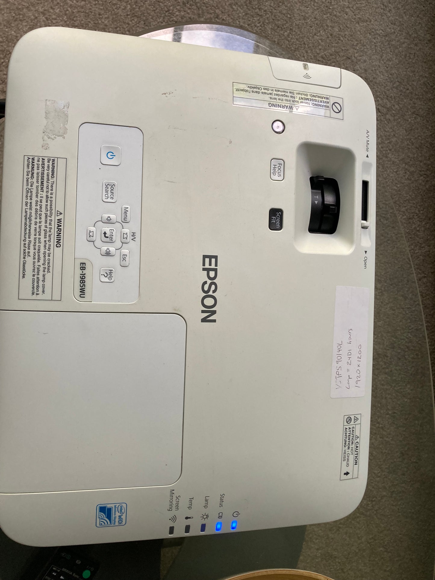 EPSON Projector 4800 lumen