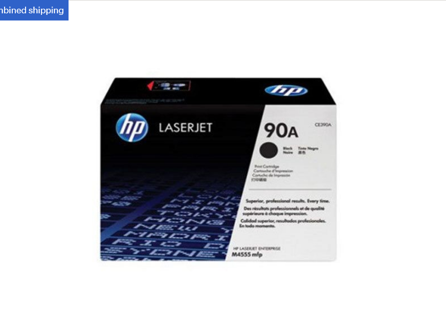 HP 90a Black Original LaserJet Toner Cartridge, CE390A