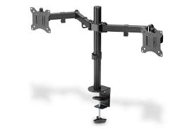 Dual Monitor Stand with Clamp Base