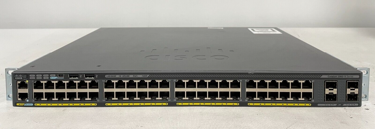 Cisco WS-C2960X-48FPS-L   POE network switch