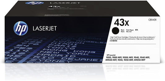 HP 43X High Yield Black Original LaserJet Toner Cartridge, C8543X