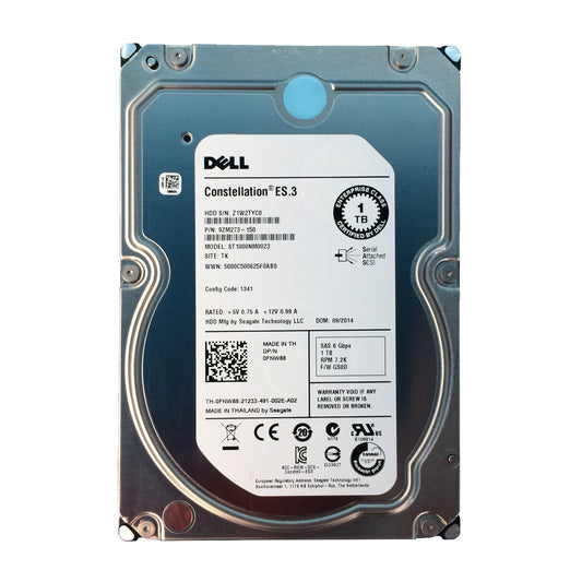 9ZM273 DELL 1TB 7200RPM SAS Hot Swap Hard Drive